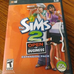 Pc game Sims 2 open for business